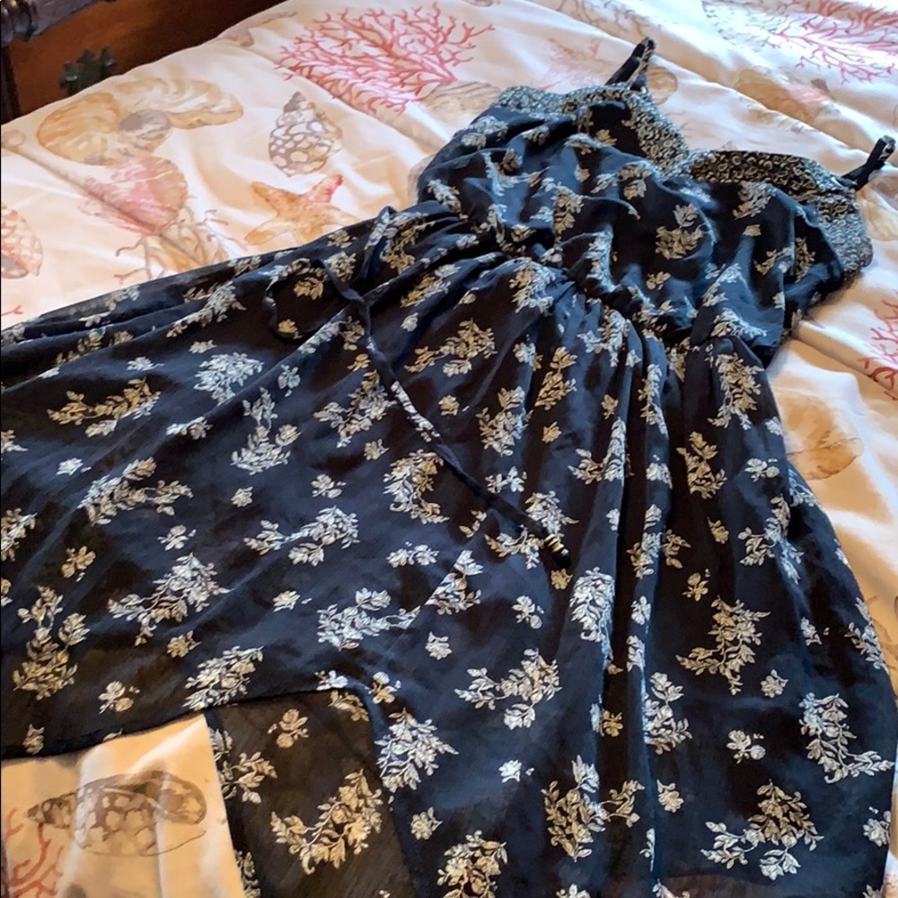 Shark bite hem dress
